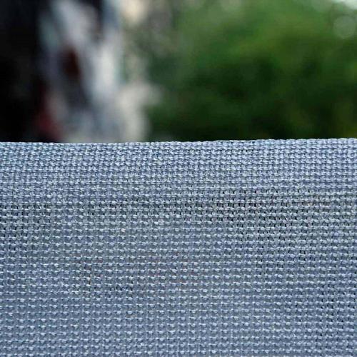 %95'Lik Gri (Gümüş) Gölgelik File - 6X4 Metre - Branda - Çit Filesi