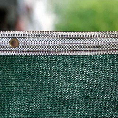 Yüzde 95'Lik Yeşil Gölgelik File - 3X30 Metre - Branda - Çit Filesi - Şeritli Halkalı