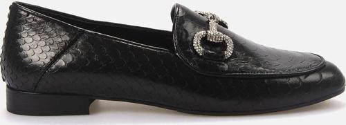 Kadın Yılan Tpu Taban Siyah Klasik Ayakkabı