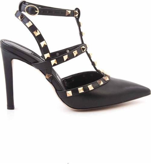 Kadın Rugan Deri Siyah Topuklu Ayakkabı