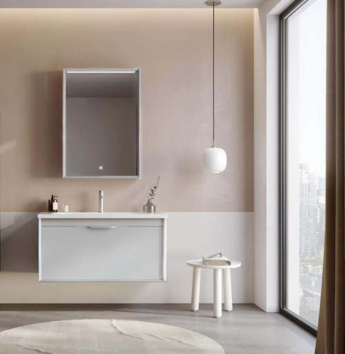 Clay 100 cm Beyaz Banyo Dolabı Takımı