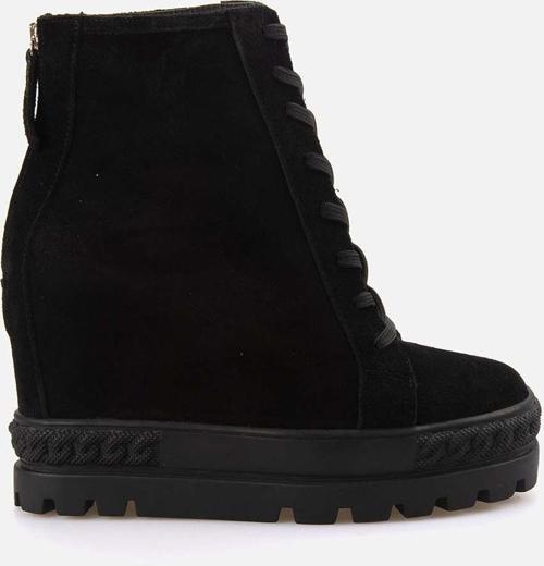 Dolgu Topuklu Kadın Bot 6200-1