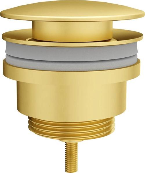 Lavabo Süzgeci, Origin Classic, Yuvarlak (Universal-Basmalı Aç-Kapa) Fırçalı Altın, A4514925