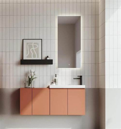 Ferla 110 cm Mat Tarçin Banyo Dolabı Takımı