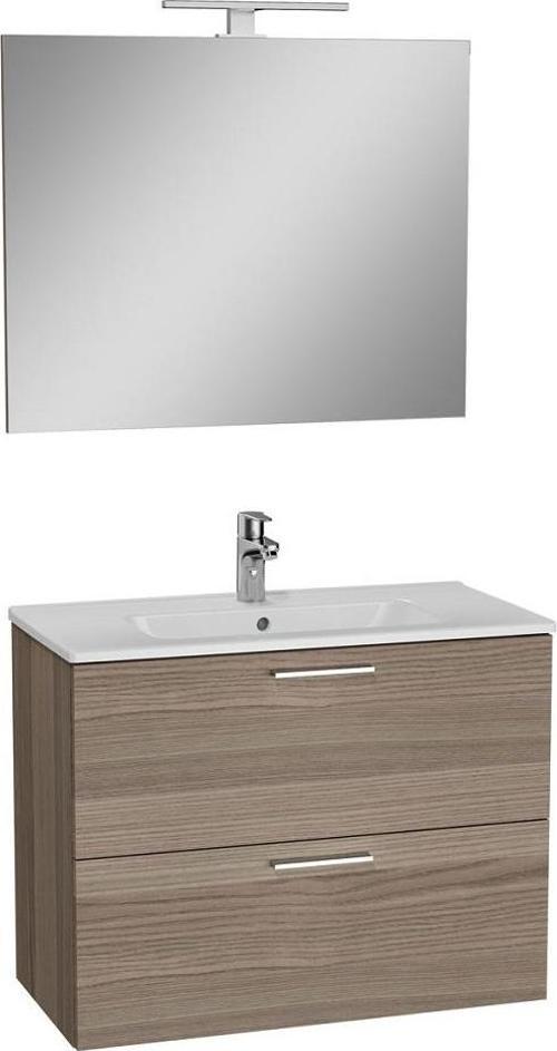 Mia Demonte Set, 80 Cm, Çekmeceli, (Lavabo Dolabı, Aydınlatmalı Ayna), Cordoba 75101