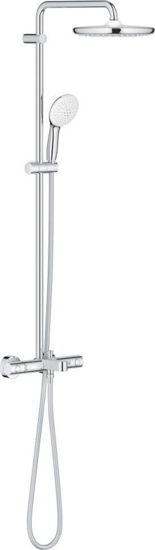 Tempesta System 250 Duvara Monte Termostatik Banyo Bataryalı Duş Kolonu Krom, 26978001