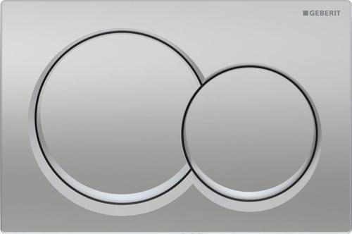 Alpha01 Kumanda Kapağı Çift Basmalı, Mat Krom, 115.035.46.1