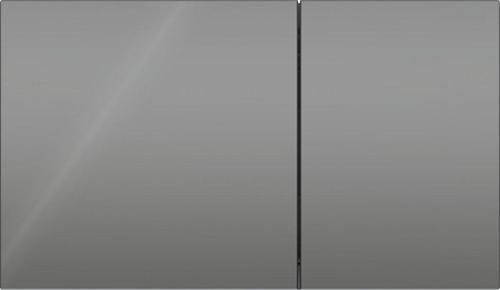 Sigma70 Çift Basmalı Kumanda Kapağı, Antrasit Cam, 115.622.JK.1