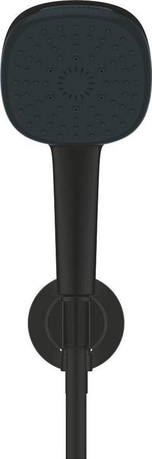 Tempesta Cube 110 Ankastre Bağlantılı El Duşu Seti, 3 Akışlı, Mat Siyah, 269102433