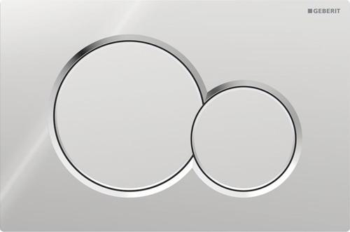 Sigma01 Kumanda Kapağı Çift Basmalı, Parlak /Mat Krom, 115.770.KA.5