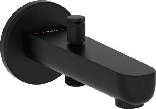 Artema Çıkış Ucu, Root Round, El Duşu Çıkışlı, Mat Siyah, A4312636