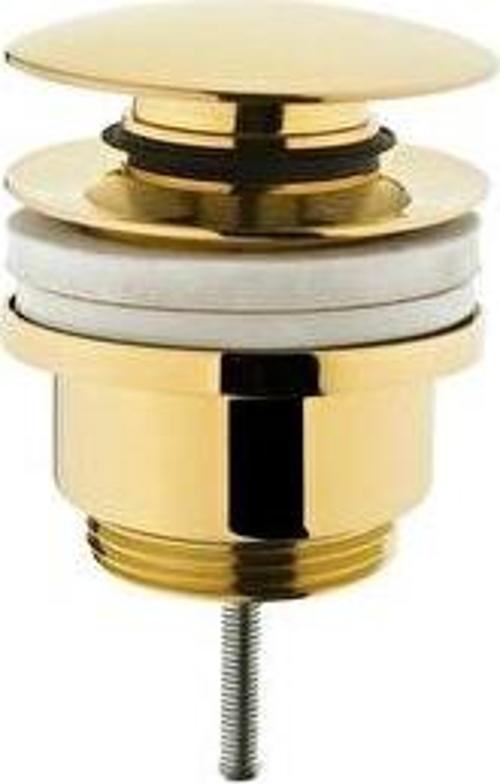 Artema Lavabo Süzgeci, Yuvarlak (Universal-Basmalı aç-kapa) Soft Altın, A4514974