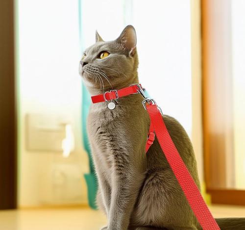 Kedi Tasması Ayarlanabilir 120 cm Yumuşak ve Konforlu Kedi Aksesuarı