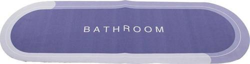 Oval   Düz Renkli  Su Emici - Sihirli  Banyo Paspası  Elastik  116 X 37.5cm