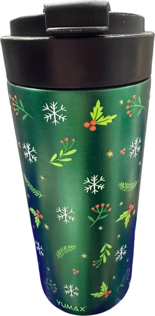 Çelik Mug termos 330 ml Sıcak Soğuk sızdırmaz özel tasarım uzun süre sıcak soğuk korumalı YEŞİL