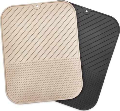 Silikon Kaydırmaz Mutfak İçin Bulaşık Matı, Çok Amaçlı Kurutmalık 36x28cm