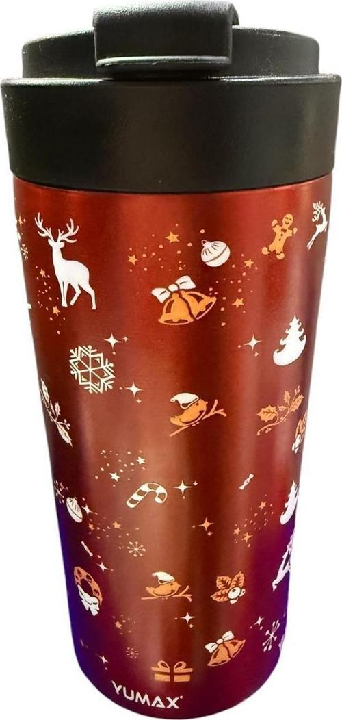 Çelik Mug termos 330 ml Sıcak Soğuk sızdırmaz özel tasarım uzun süre sıcak soğuk korumalı KIRMIZI