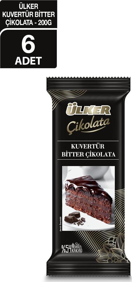 ULK KUVERTÜR %54 BITTER TABLET 200G x6 ADET