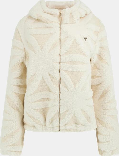 Jacquard Kadın Beyaz Aktif Bomber Ceket V5BL09W0120-G015