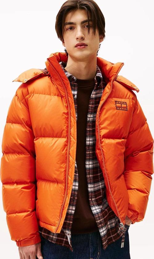 TJM Alaska Kuş Tüyü Şişme Erkek Turuncu Ceket DM0DM22036SZZ