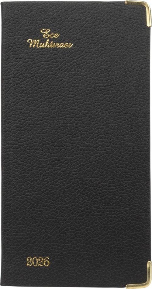 AJANDASI MUHTIRA 4DL KARAKÖY 2026 Siyah - Haftalık Cep Boy 8,5x16