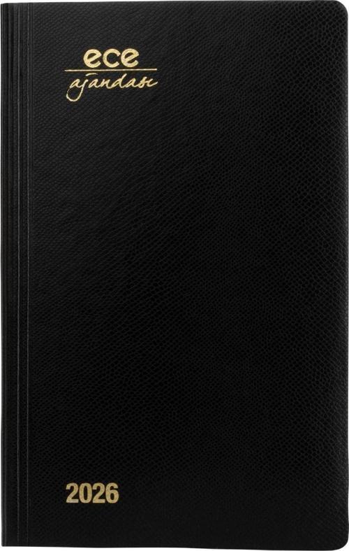 AJANDASI AKÇAY 2026 Siyah - Günlük Çizgili 12x18
