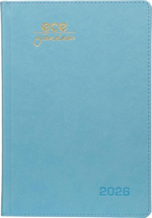 AJANDASI DATÇA 2026 Gök Mavi - Günlük Kareli Sert Kapak 14x20