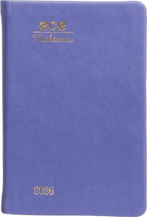 AJANDASI MUHTIRA 5D GALATA 2026 Lila - Günlük Çizgili Cep Boy 8,5x13