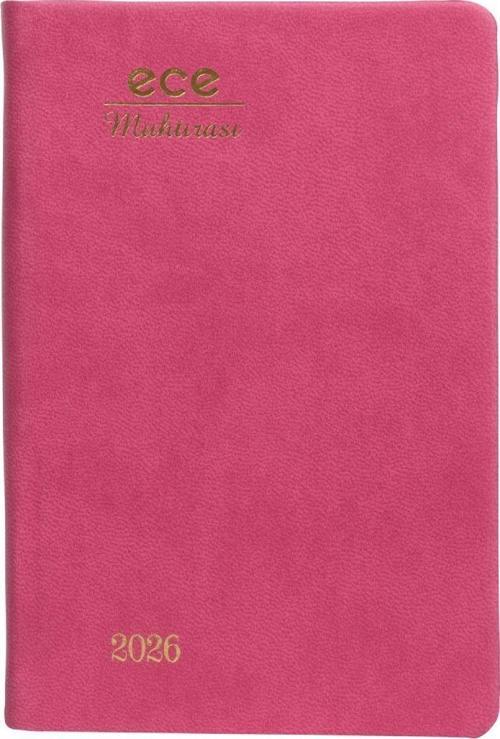 AJANDASI MUHTIRA 5D GALATA 2026 Pembe - Günlük Çizgili Cep Boy 8,5x13