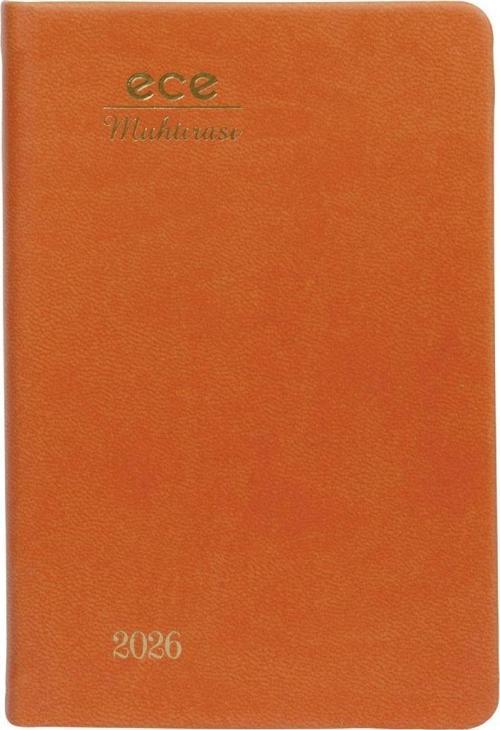 AJANDASI MUHTIRA 5D GALATA 2026 Portakal - Günlük Çizgili Cep Boy 8,5x13