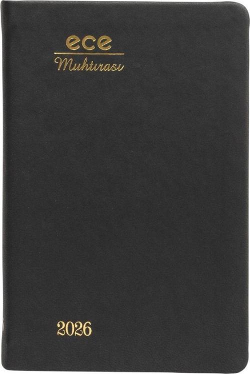 AJANDASI MUHTIRA 5D GALATA 2026 Siyah - Günlük Çizgili Cep Boy 8,5x13