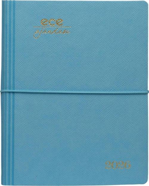AJANDASI YENİ MARMARİS 2026 Gök Mavi - Günlük Çizgili 12x16