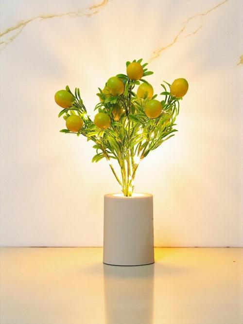 Gecenin Ferahlatıcı Parıltısı Limon Ağacı Dekoratif Lamba 28 cm X 7,5 cm