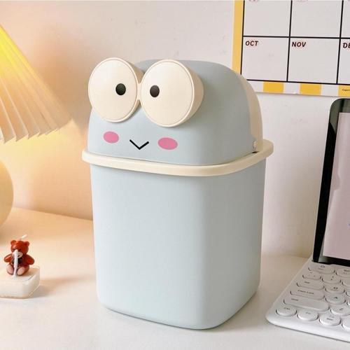 Mavi Renk Kurbağa Kalemlik Masaüstü Düzenleyici 21x14.5x14.8 cm Sert Plastik