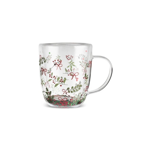 New Year Yılbaşı Pia Sprinkle Çift Cidarlı Kupa 350 ml