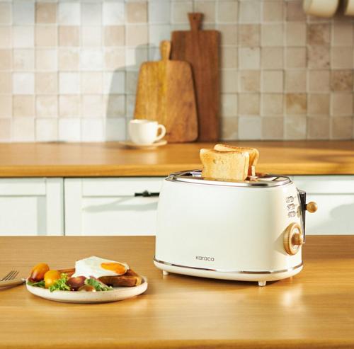 Retro Wood Ekmek Kızartma Makinesi 2 Dilim Kapasiteli