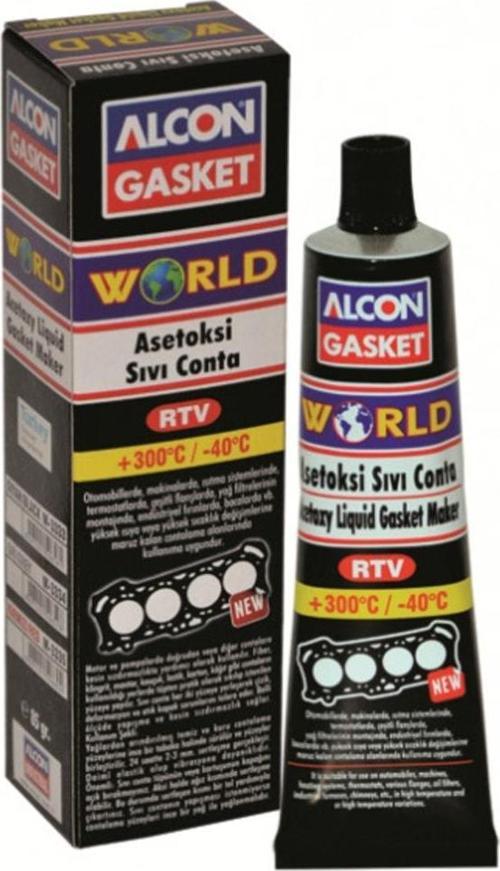 World Asetoksi Kırmızı Sıvı Conta 50G M-3332)