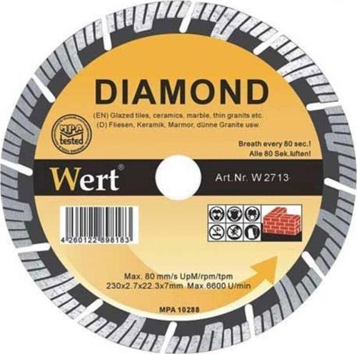 2713-180 Süper Turbo Elmas Testere 180 Mm