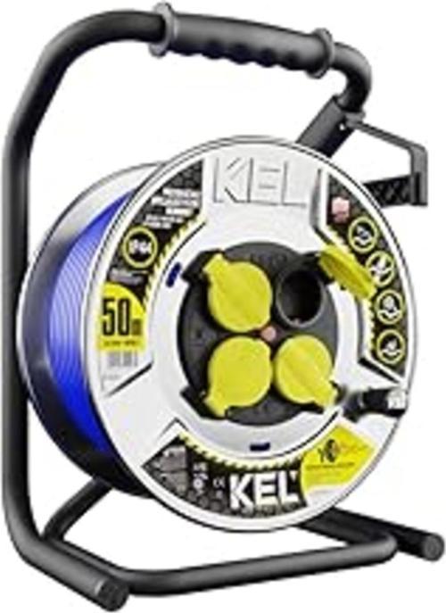 Preis-Zone Kel 99471 Ağır Hizmet Tipi Uzatma Kablosu 50M, 3X2.5 Mm2
