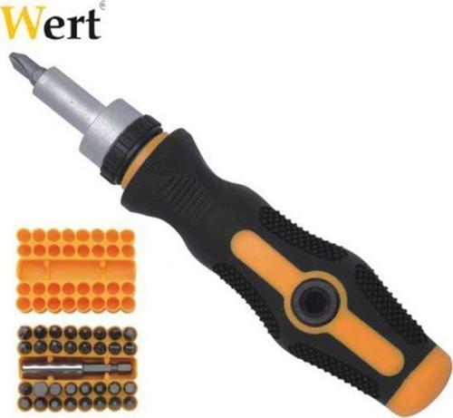 W 2255 Bits Uçlu Tornavida Seti Gri Siyah Turuncu 34 Parça