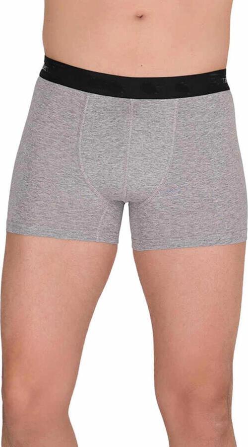 Pamuk Modal Likralı Esnek Erkek Boxer Gri 4476B