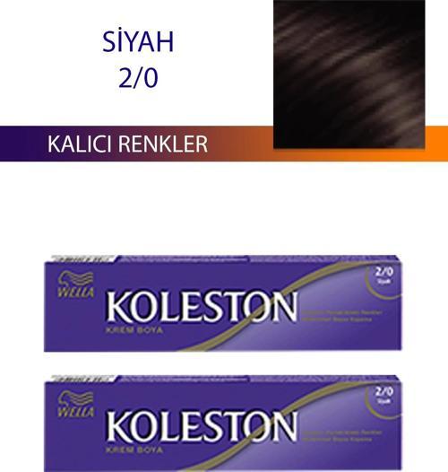 2 Adet Single Tüp Boya Saç Boyası Siyah 2/0