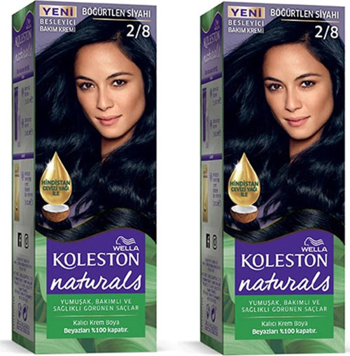 Naturals Saç Boyası Böğürtlen Siyahı 2/8 2x Paket