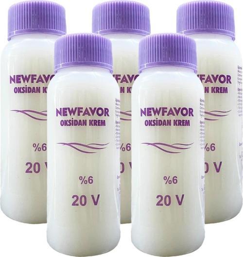 5 Adet Oksidan Krem Saç Boya Sıvısı 6'lık 20 volüme 60 ml