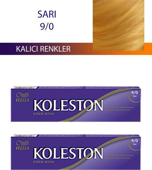 2 Adet Single Tüp Boya Saç Boyası Sarı 9/0