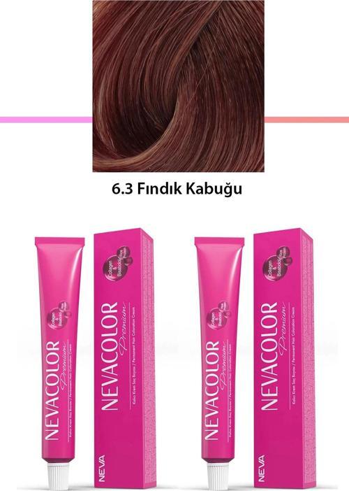 2 li Set Premium 6.3 Fındık Kabuğu - Kalıcı Krem Saç Boyası 2 X 50 g Tüp