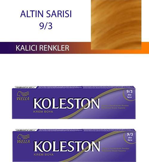 2 Adet Single Tüp Boya Saç Boyası Altın Sarısı 9/3