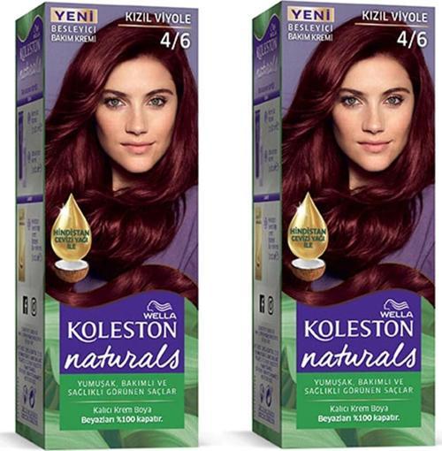 Naturals Saç Boyası Kızıl Viyole 4/6 2x Paket
