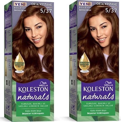 Naturals Saç Boyası Orta Kestane 5/37 2x Paket