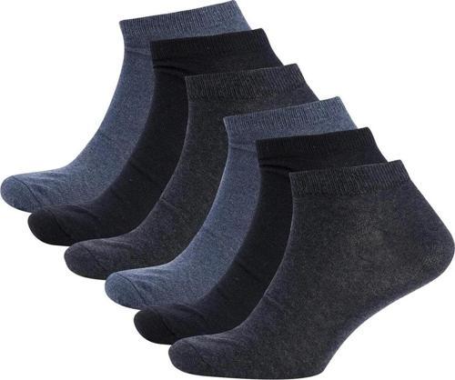 7'Li Erkek / Kadın Kısa Patik Çorap Görünmez Bilek Çorap 7 Çift Karışık Renk Çorap